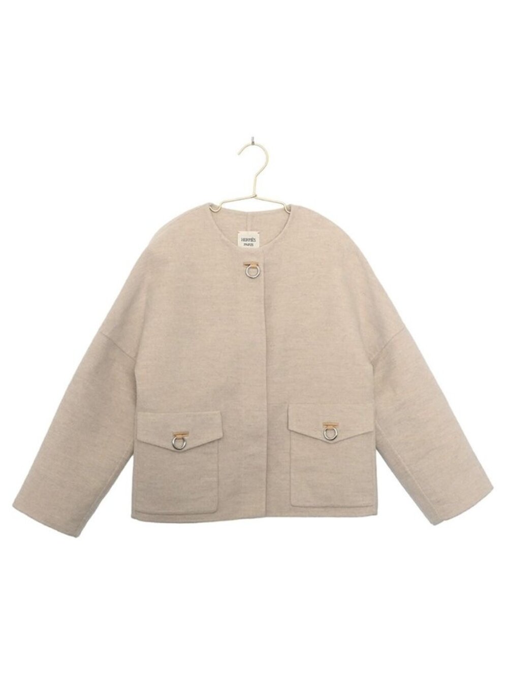 Hermes Outer Ring Clasp Short Coat